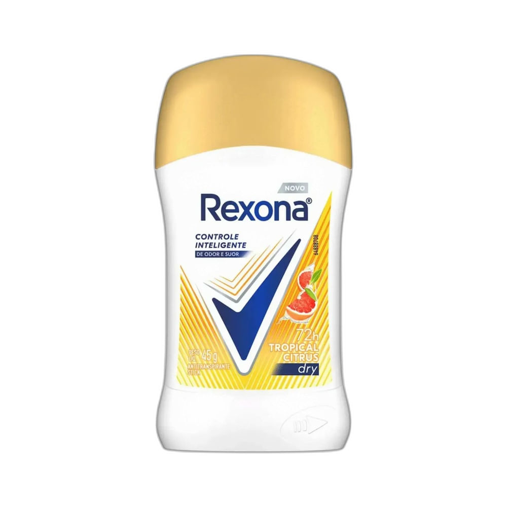 Rexona Tropical Citrus Stick Deodorant 45g packaging detail